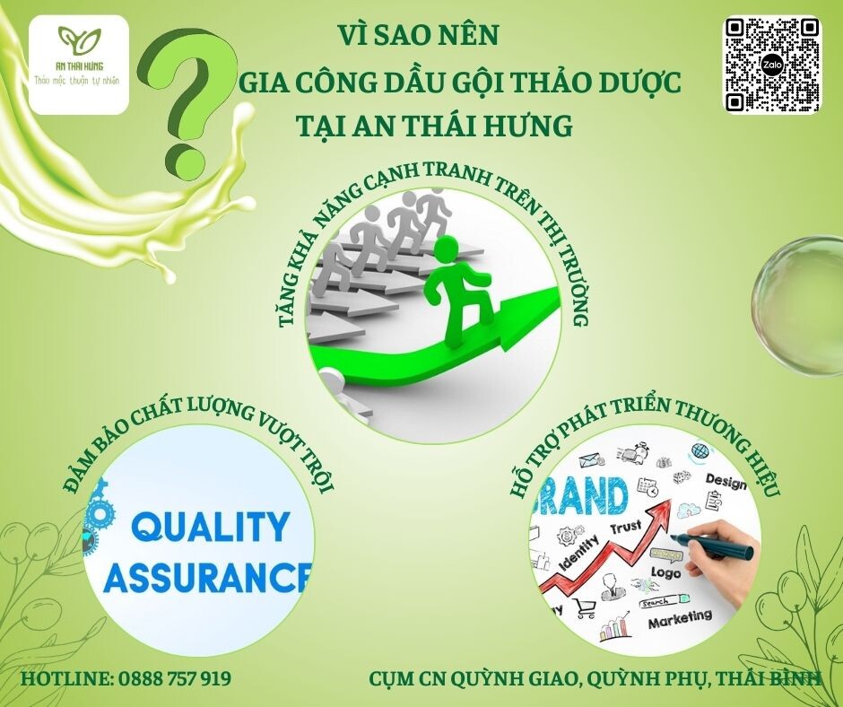 Vì sao nên chọn gia công dầu gội thảo dược tại An Thái Hưng?